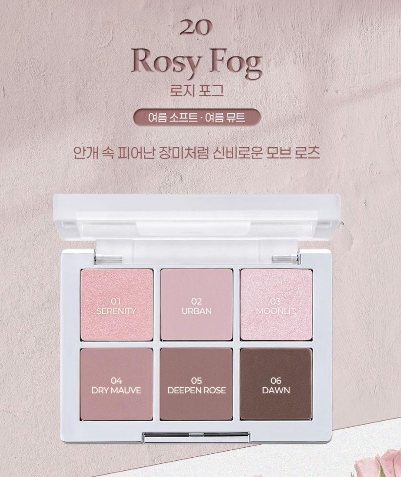 [2aN] Better Me Eye Palette Soft Rose Blending Finish 4.5g (6 Shades)