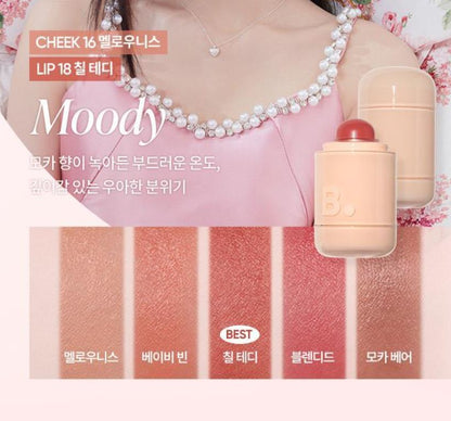 [BANILA CO.] Romantic Blush Stick Lip & Cheek Creamy Buildable Finish Set