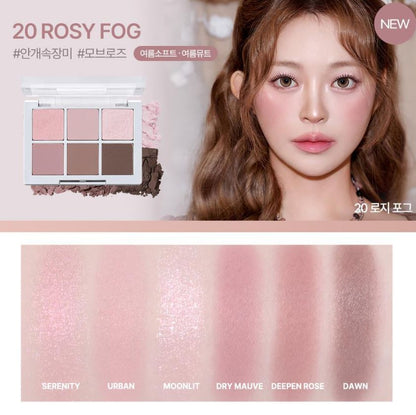 [2aN] Better Me Eye Palette Soft Rose Blending Finish 4.5g (6 Shades)