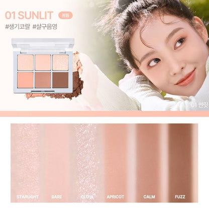 [2aN] Better Me Eye Palette Soft Rose Blending Finish 4.5g (6 Shades)