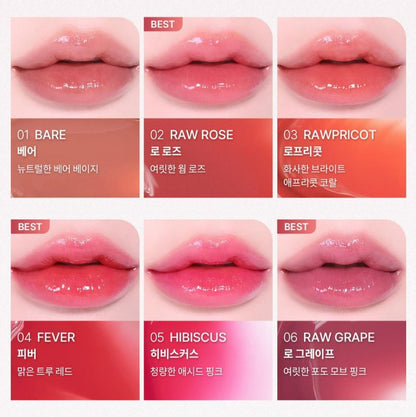 [hince] Raw Glow Gel Tint Sheer Glossy Finish Lip Tint 4ml