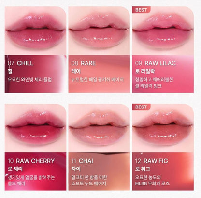 [hince] Raw Glow Gel Tint Sheer Glossy Finish Lip Tint 4ml