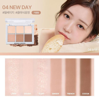[2aN] Better Me Eye Palette Soft Rose Blending Finish 4.5g (6 Shades)