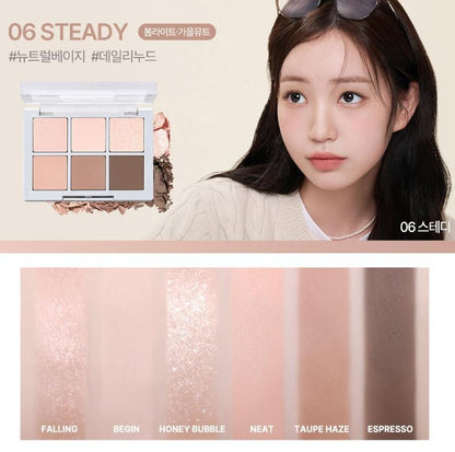 [2aN] Better Me Eye Palette Soft Rose Blending Finish 4.5g (6 Shades)