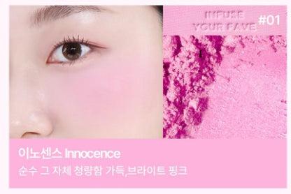 [Holika Holika] Infusing Powder Blush – Soft Radiant Finish – Single Shade Compact