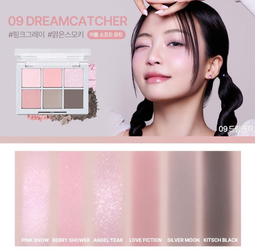 [2aN] Better Me Eye Palette Soft Rose Blending Finish 4.5g (6 Shades)