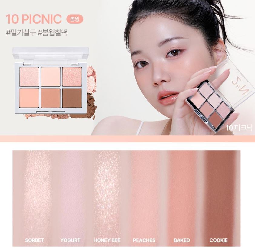 [2aN] Better Me Eye Palette Soft Rose Blending Finish 4.5g (6 Shades)
