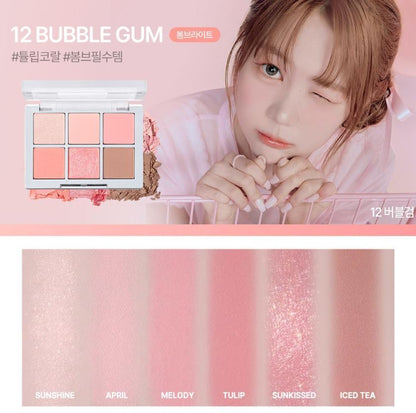 [2aN] Better Me Eye Palette Soft Rose Blending Finish 4.5g (6 Shades)