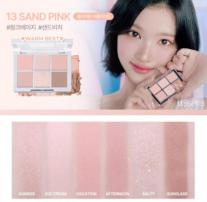 [2aN] Better Me Eye Palette Soft Rose Blending Finish 4.5g (6 Shades)