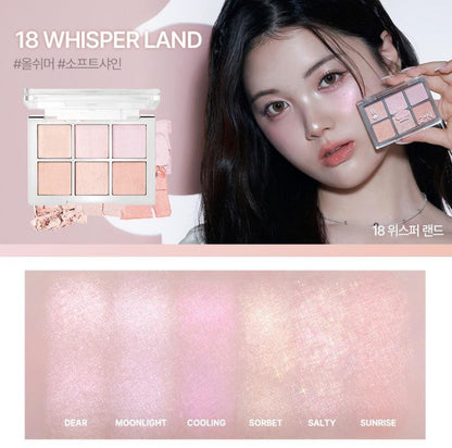 [2aN] Better Me Eye Palette Soft Rose Blending Finish 4.5g (6 Shades)