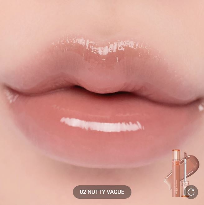 [rom&nd] Glasting Color Gloss – Dewy Shine Lip Gloss with Sheer Tint Finish