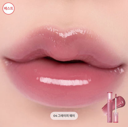 [rom&nd] Glasting Color Gloss – Dewy Shine Lip Gloss with Sheer Tint Finish