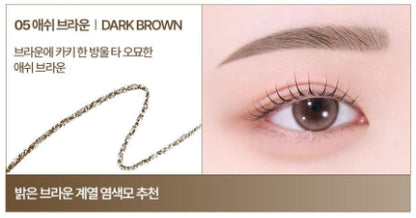 [Holika Holika] Wonder Drawing Skinny Eyebrow – Soft Natural Brow Finish – Single or Duo Set