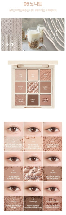 [Holika Holika] My Fave Mood Eye Palette Set – Soft Neutral Multi-Finish Eye Shadows | Palette Set