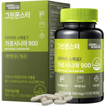 [Green Monster] Garcinia 900 Special | Metabolism & Wellness Support | 112 Tablets