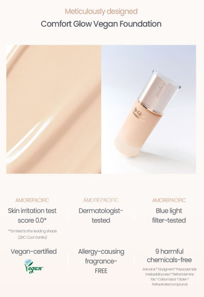[espoir] Be Glow Foundation – Vegan Formula with Natural Radiant Look | 30g, 10 Shades