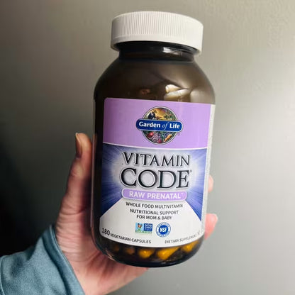 [Garden of Life] Vitamin Code RAW Prenatal – Whole Food Multivitamin Formula | 90 / 180 Vegetarian Capsules