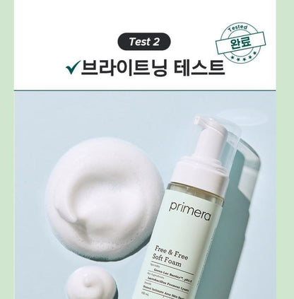 [primera] Free & Free Soft Foam Intimate Cleanser Mild pH 4.5 Set 150ml + 150ml Refill