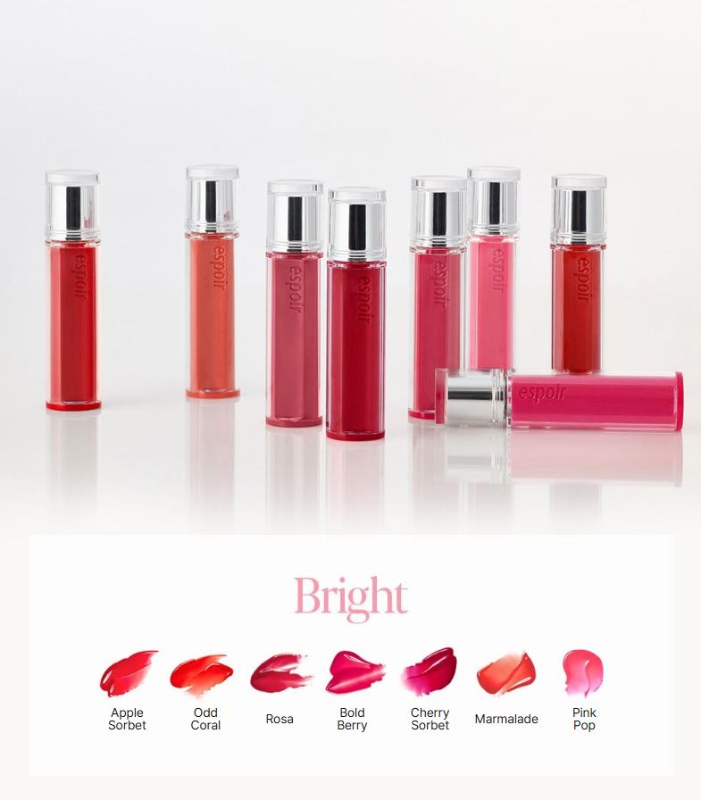[espoir] Lip Trio Set – Couture Lip Tint Glaze + Sleek Cream Lipstick + Fitting Blur Mini (#Sour Peach)