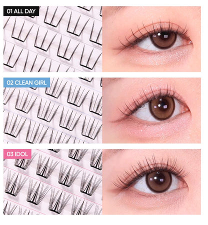 [BANILA CO.] Curly Studio No Glue Eyelashes Lightweight Natural Curl 48 pcs