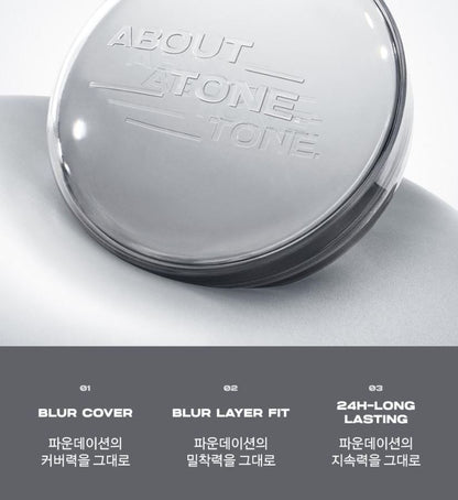 [ABOUT TONE] Skin Layer Fit Cushion Soft-Blur Matte Finish 13g (Single / Spatula Set)