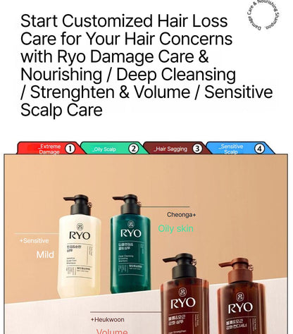 [Ryo] Damage Care & Nourishing Conditioner Floral Smooth Finish 480ml