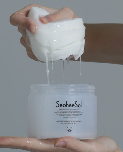 [SeohaeSol] Glow Repair Bakuchiol Toner Pad Hydrating Radiance Care 60 Pads / 190ml
