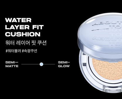 [ABOUT TONE] Water Layer Fit Cushion Hydrating Glow Finish 14g