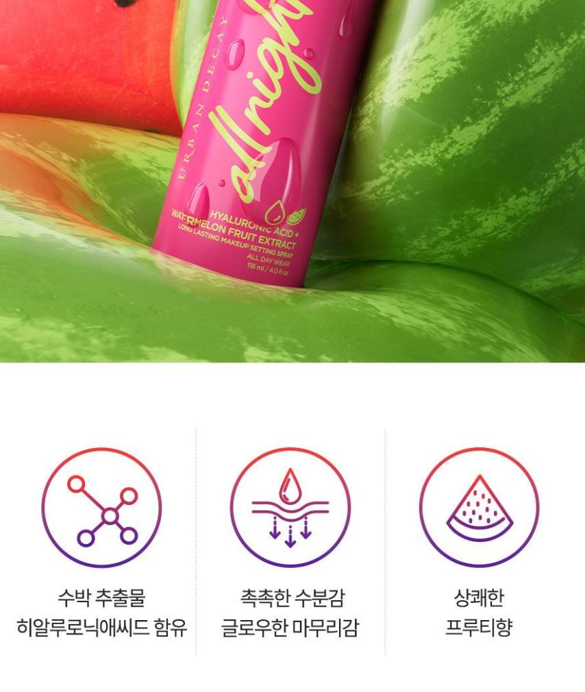 [URBAN DECAY] All Nighter Hyaluronic Makeup Setting Spray Soft Glow Finish 30 ml