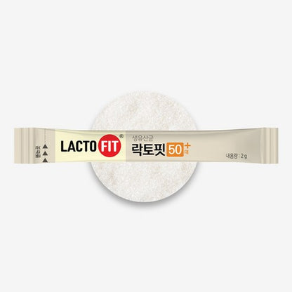 [Lacto-Fit] 50+ Probiotics with Calcium, Magnesium, Vitamins D & K | Dietary Supplement | 120g (2g x 60 Sticks)