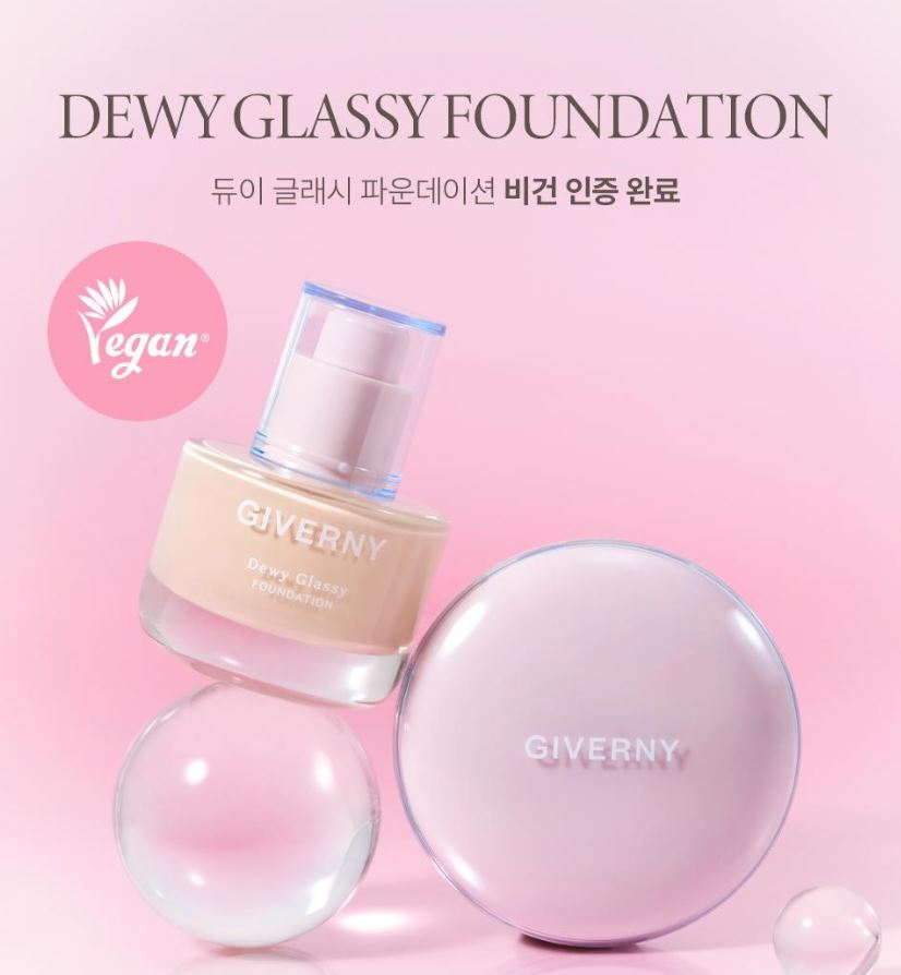 [GIVERNY] Dewy Glassy Foundation Radiant Glow Finish 30ml