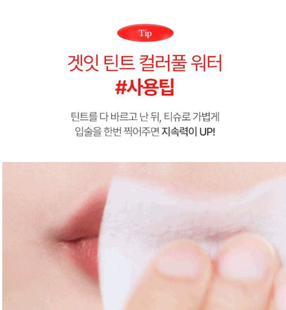 [TONYMOLY] Get It Tint Colorful Water Lightweight Glossy Lip Tint 5 Shades 3g