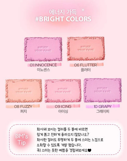 [Holika Holika] My Fave Infusing Blush – Soft Matte Powder Finish 4.5g