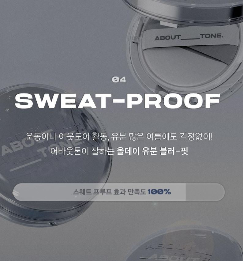 [ABOUT TONE] Skin Layer Fit Cushion Soft-Blur Matte Finish 13g (Single / Spatula Set)