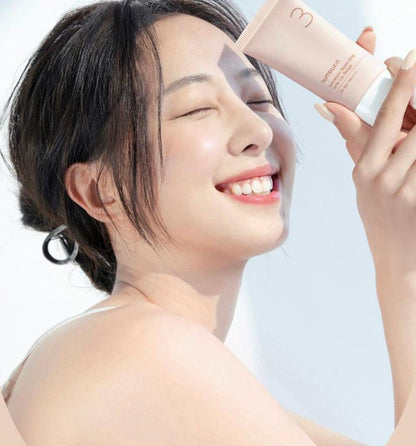 [numbuzin] No.3 Tone-Up Beige Base-Skip Cream Soft Porcelain Finish 35 ml × 2
