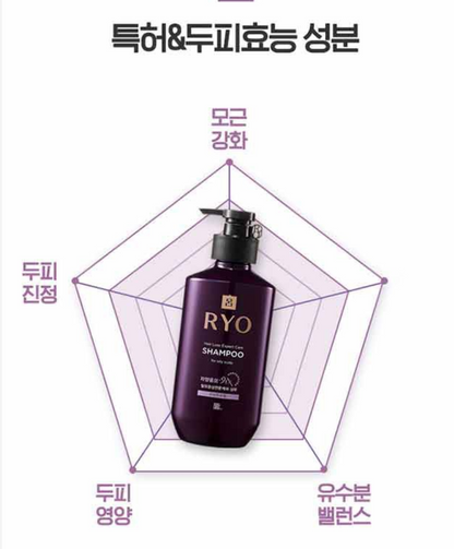[Ryo] Jayang9EX Clarifying Scalp Shampoo for Oily Scalp | 400ml