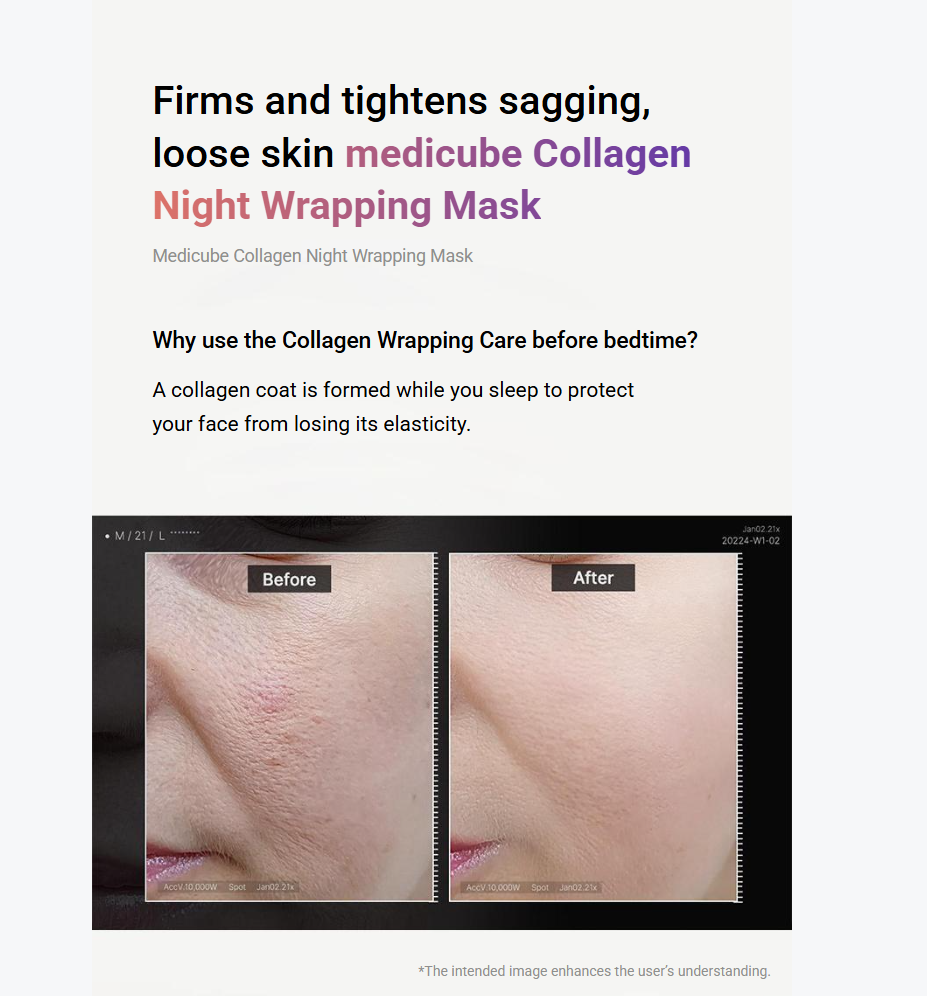 [medicube] Collagen Night Wrapping Mask Set + Firming & Hydration | 75ml + Jelly Brush | GlowLab