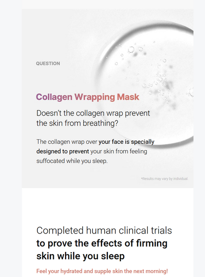 [medicube] Collagen Night Wrapping Mask Set + Firming & Hydration | 75ml + Jelly Brush | GlowLab