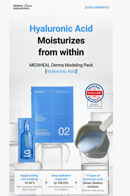 [Mediheal] Derma Modeling Pack & Ampoule Set (3 Types) | Professional Cooling, Calming & Hydration Care