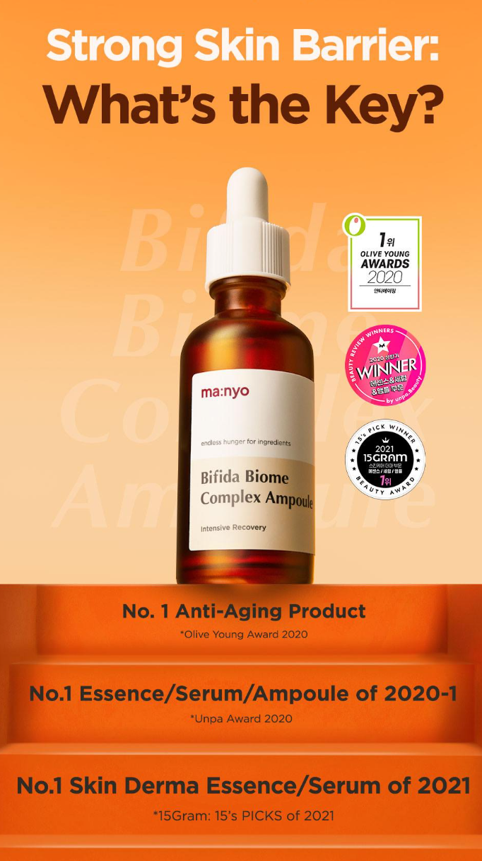 [ma:nyo Factory] Bifida Biome Complex Ampoule | Hydrating & Nourishing Care | 30ml x2 Double Offer | GlowLab