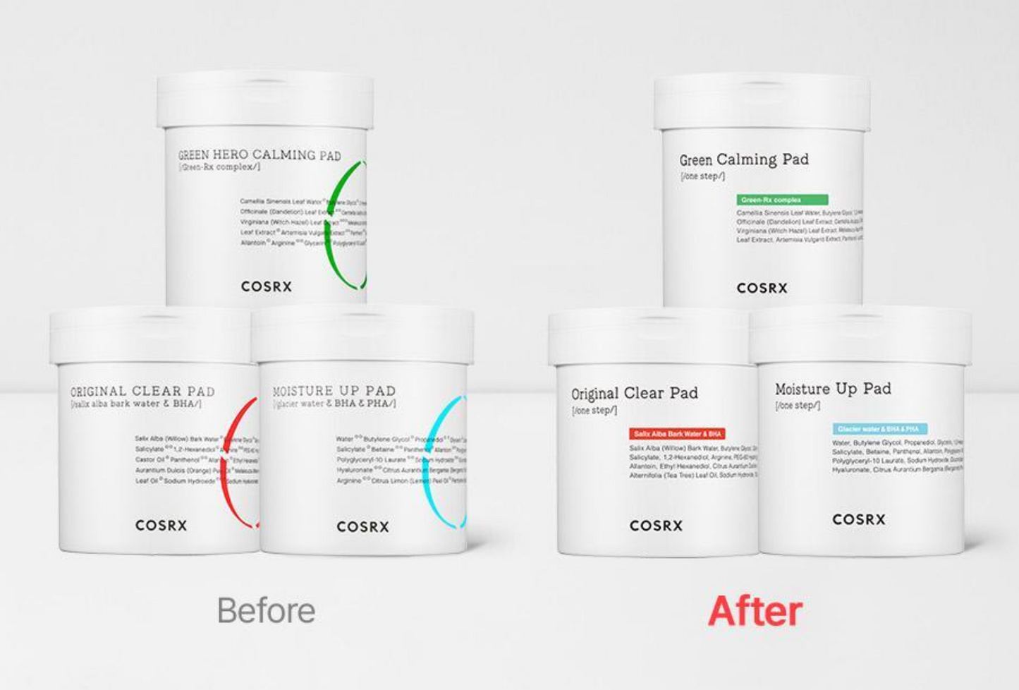 [COSRX] One Step Original Clear Pad | 90 Pads, Green Calming Pad | 90 Pads, Moisture Pad | 90 Pads