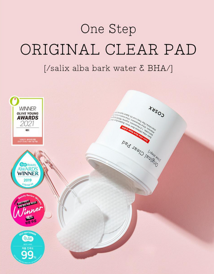 [COSRX] One Step Original Clear Pad | 90 Pads, Green Calming Pad | 90 Pads, Moisture Pad | 90 Pads