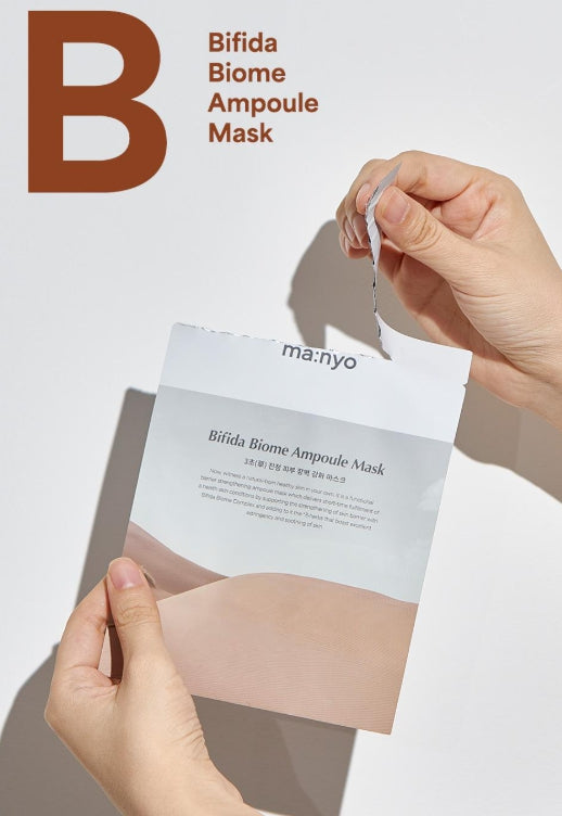 [Ma:nyo Factory] Bifida Biome Ampoule Mask Sheet | Hydrating & Nourishing Care | 10 Sheets | GlowLab