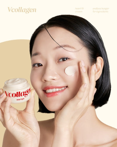 [ma:nyo Factory] V. Collagen Heart Fit Cream | Hydrating & Skin Firmness Care | 50ml