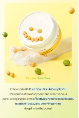 [ma:nyo Factory] Pure Bean Scrub Pack | Gentle Exfoliating & Hydrating Care | 100g + 7g x 2ea
