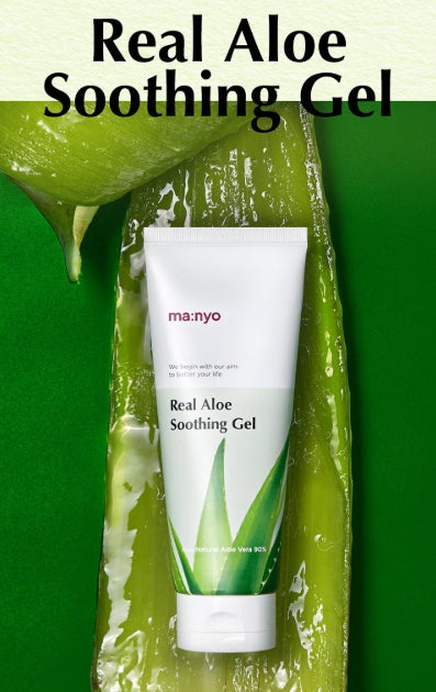 [ma:nyo Factory] Real Aloe Soothing Gel 2-for-1 Set | Cooling & Hydrating Care | 200ml x 2
