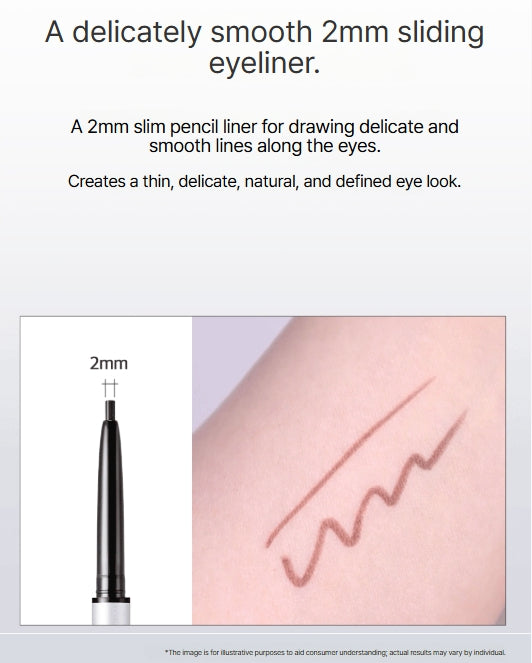 [CLIO] Sharp, So Simple Waterproof Pencil Liner Double Pack | Smudge-Proof & Easy Glide Eye Liner