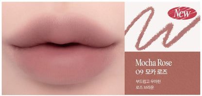 [CLIO] Velvet Lip Pencil 1.45g (+Sharpener) | Smooth Matte Color & Soft Blurring Finish