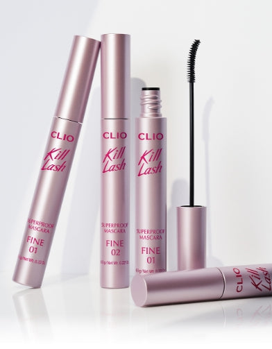 [CLIO] Kill Lash Superproof Mascara Fine 7g | Smudge-Free & Slim Brush Definition