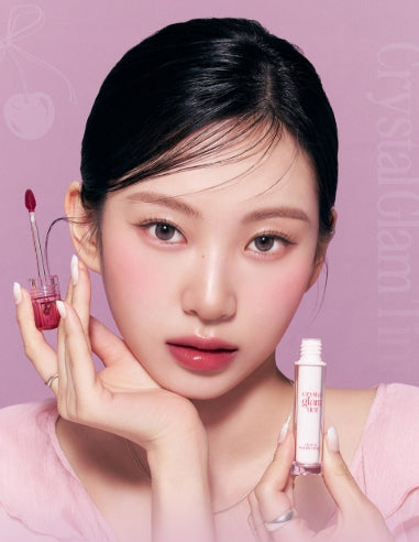 [CLIO] Crystal Glam Tint Cherry Series 3.4g | Glossy Translucent Lip Tint